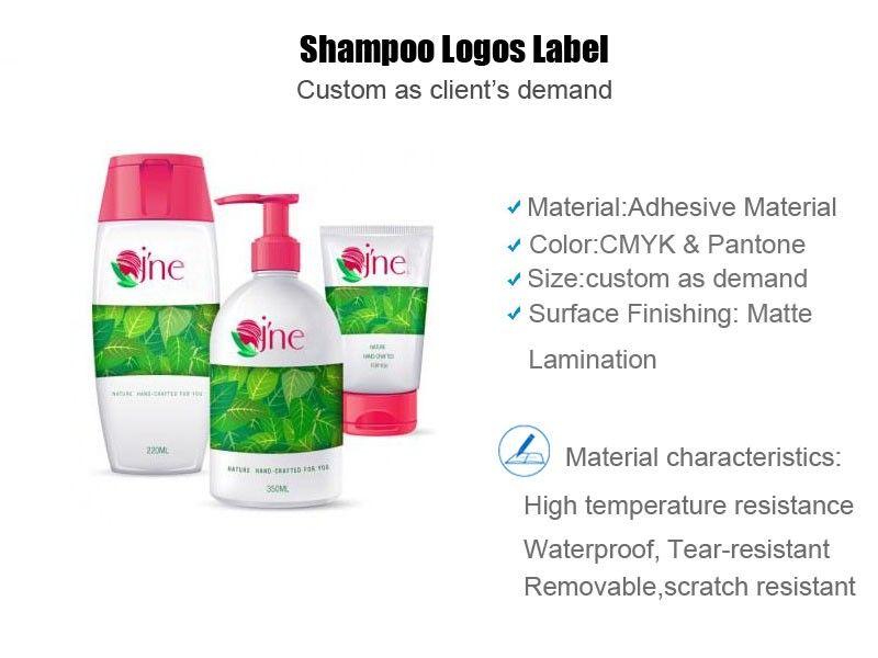 Shampoo Label with Logo - Heat Shrink Sleeve Shampoo Labels For Essential Oil Bottles Logos ...