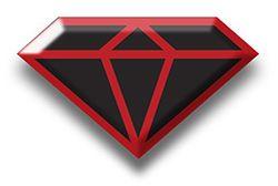 Red and Black Diamond Logo - STI Black Diamond XTR Radial