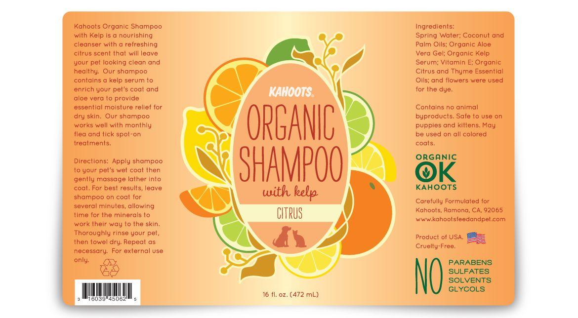 Shampoo Label with Logo - Jerusha Foltz Graphic Design | Organic Shampoo