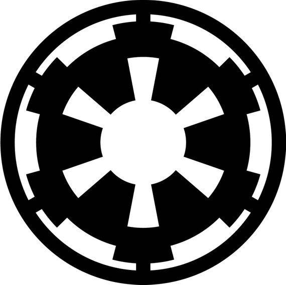 Imperial Logo - Imperial Logo Vinyl Decal Sticker Star Wars cosplay FREE | Etsy