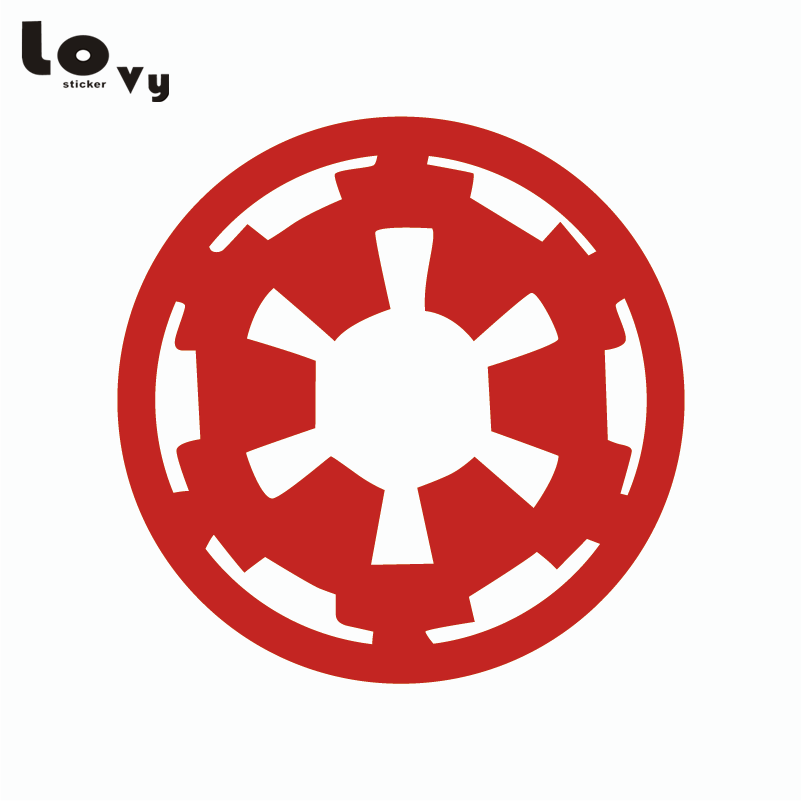 Imperial Logo - Classic Movie Star Wars Wall Sticker Cartoon Imperial logo Vinyl ...