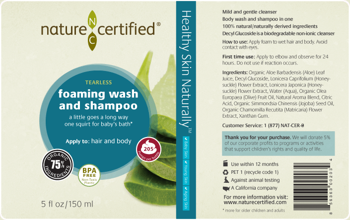 Shampoo Label with Logo - Foaming Body Wash, Organic Baby Shampoo, Natural Baby Shampoo