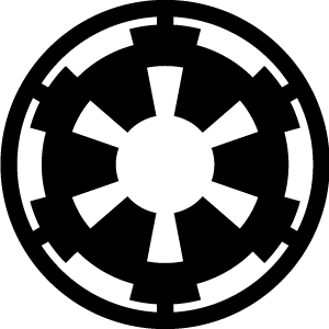Imperial Logo - Star Wars Galactic Empire Insignia Logo Art. May The Force Be Will