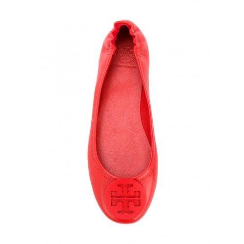 Poppy Shoes Logo - New Tory Burch logo ballerina shoes 51158251 POPPY ORANGE Women's ...