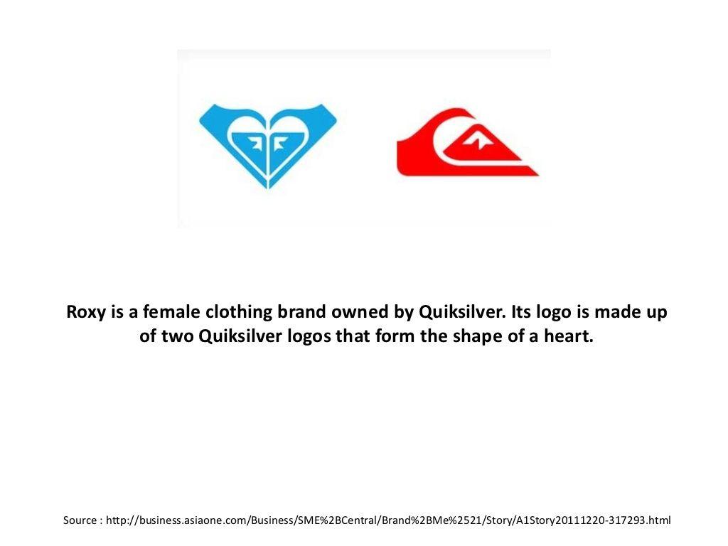 The Quiksilver Logo - Roxy is a female clothing