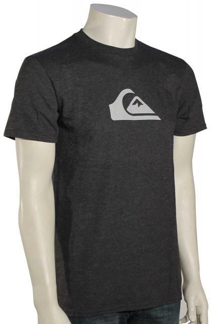 The Quiksilver Logo - Quiksilver Mountain Wave Logo T-Shirt - Charcoal Heather For Sale at ...
