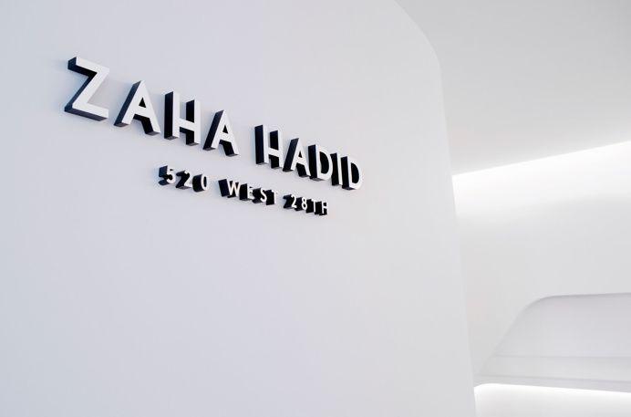 Zaha Hadid Logo - Best Branding Zaha Hadid Signage Exhibition image on Designspiration