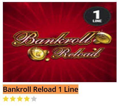 Line Black and Red Diamond Logo - Bankroll Reload 1 Line