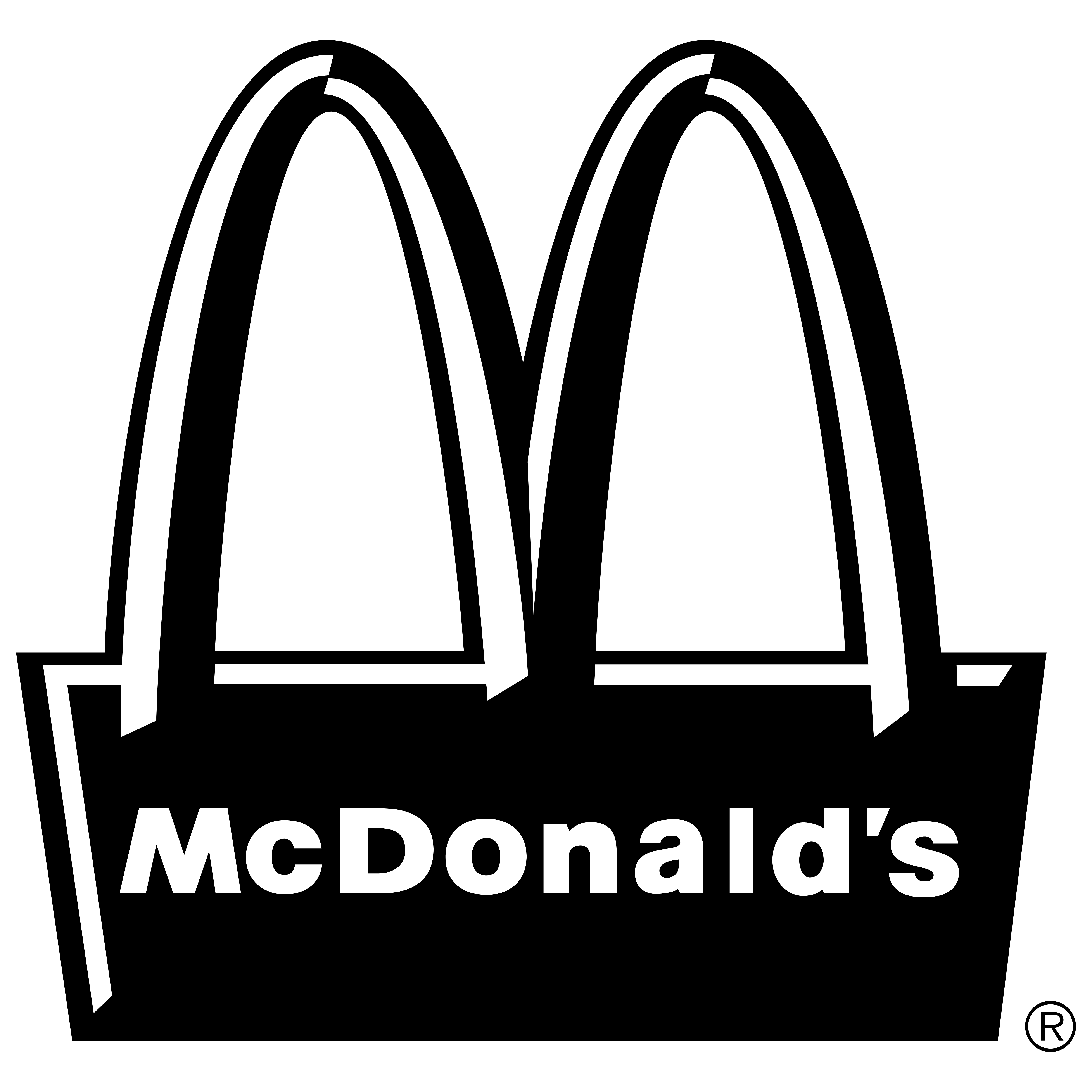 White McDonald's Logo - McDonald's – Logos Download