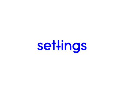 Settings Logo - settings. LOGO• • • •. Logo design, Logos, Logo inspiration