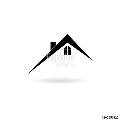 Home Roof Logo - Home roof icon, Real estate symbol