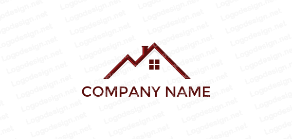 Home Roof Logo - letter m in shape of home roof | Logo Template by LogoDesign.net