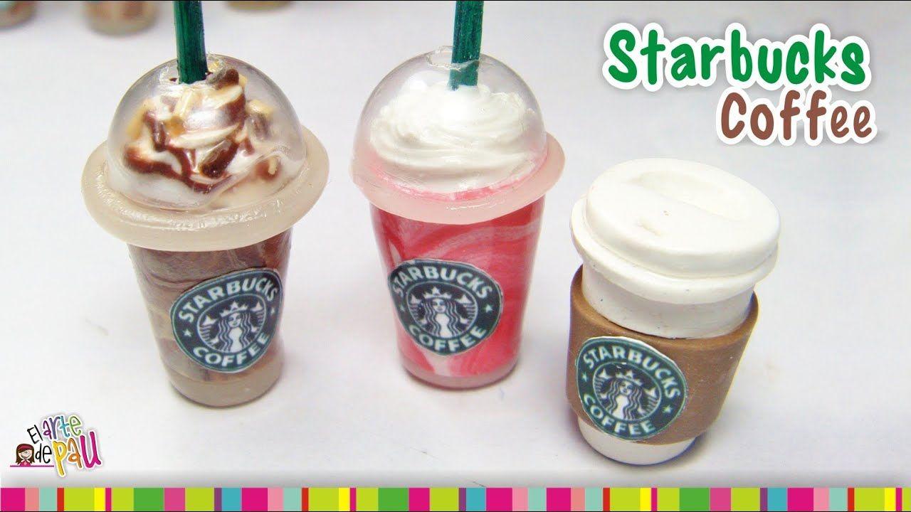 Polymer Clay Starbucks Logo - Starbucks Coffee (LID) polymer clay tutorial / Café de Starbucks de
