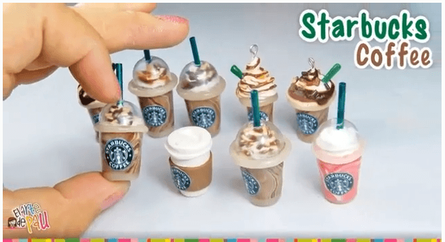 Polymer Clay Starbucks Logo - How to Make Starbucks Coffee Charms with Polymer Clay - Tutorial ...