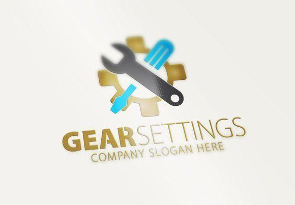 Settings Logo - Gear Settings Logo. Logo templates, Logos and Template