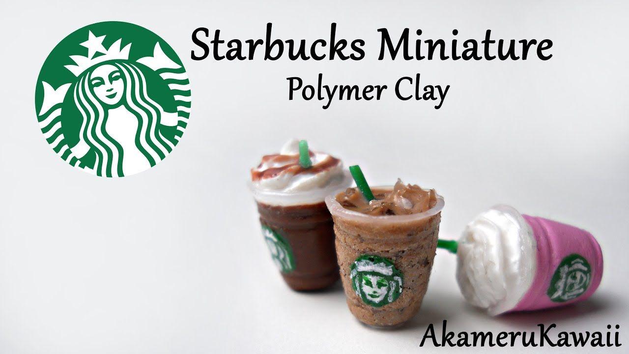 Polymer Clay Starbucks Logo - Starbucks inspired Miniature - Polymer Clay tutorial - YouTube