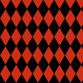 Red and Black Diamond Shape Logo - diamond shape fabric, wallpaper & gift wrap - Spoonflower