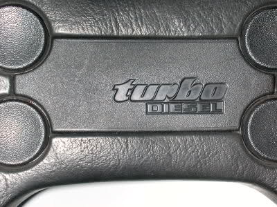 VW Turbo Logo - VW Turbo Diesel steering wheel logo