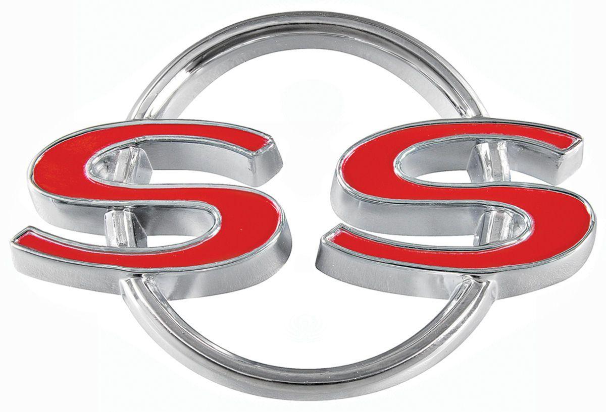 Chevelle SS Logo - TRIM PARTS Chevelle Trunk Lid Emblem, 1964 