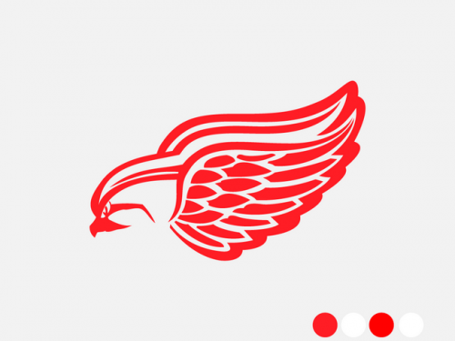 Red Wings Team Logo - NHL Team Logos Remade With Pokemon