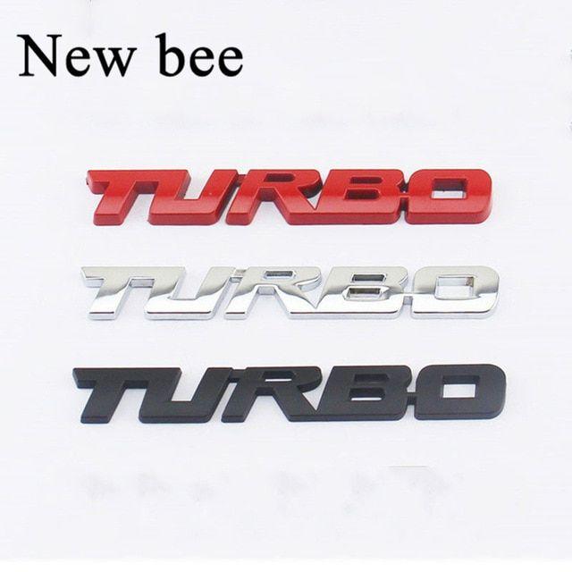 VW Turbo Logo - Newbee TURBO Emblem Car Styling Sticker Body Rear Tailgate Badge For ...