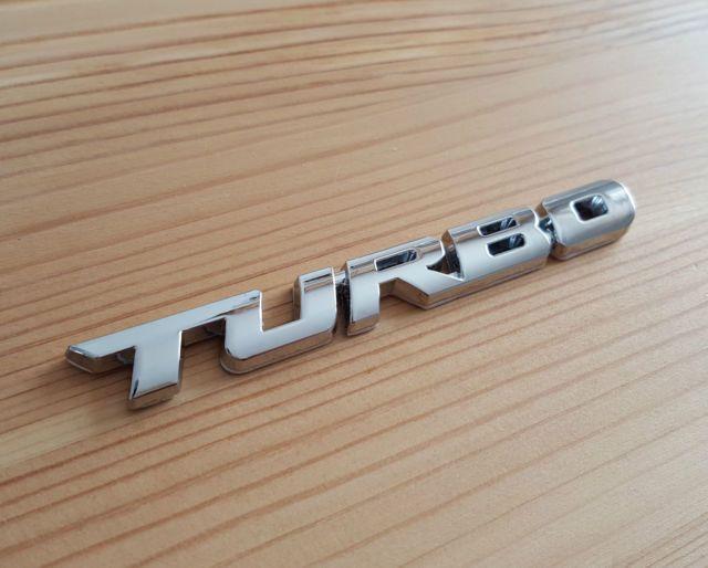 VW Turbo Logo - Silver Chrome 3d Metal Turbo Badge Sticker for VW Golf Polo PASSAT ...