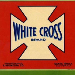 Red White Cross Company Logo - Calisphere: Limoneira Company, White Cross Brand