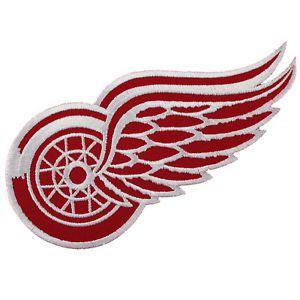 Red Wings Team Logo - Official NHL Detroit Red Wings Primary Team Logo Hockey Jersey Patch ...