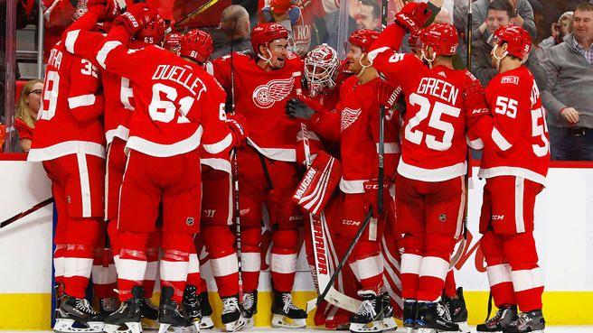 Red Wings Team Logo - Best of NHL: Red Wings score quickly in OT to beat Senators