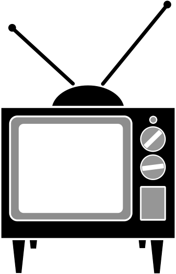 Old TV Logo - Old Tv - Clip Art Library