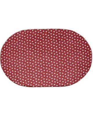 Red Rectangle White Oval Logo - Winter Shopping Special: August Grove Poe Americana Flooring Cotton ...
