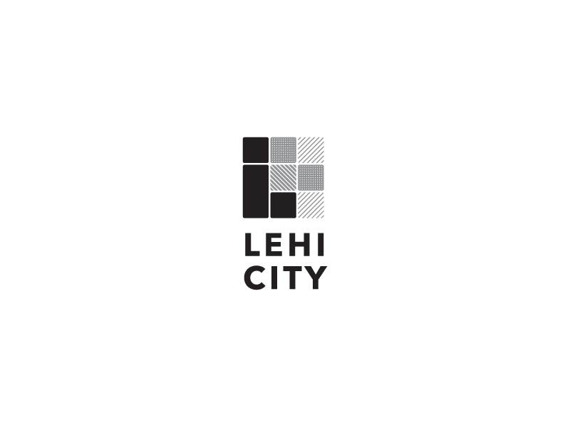 3 Black Blocks Logo - Unused Lehi Logo