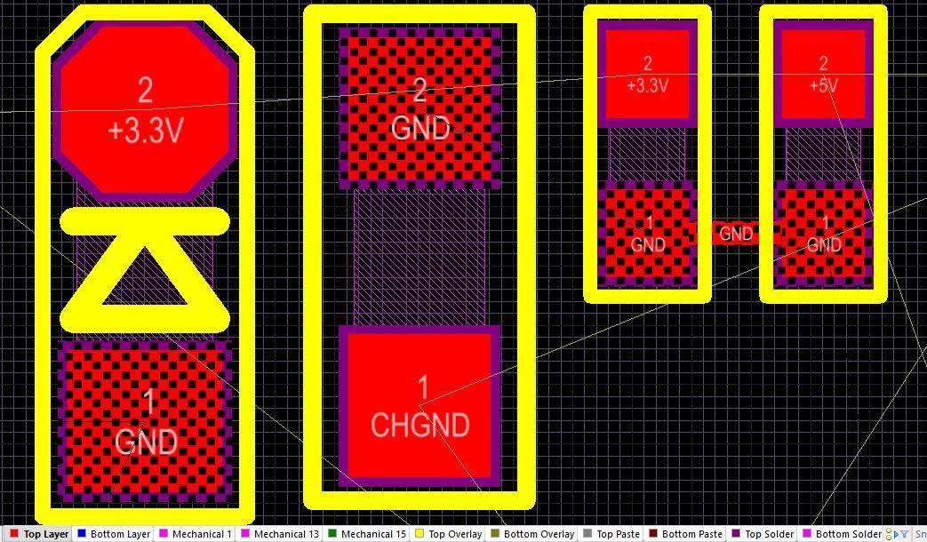 3 Black Blocks Logo - Altium shows little black blocks on my GND pads and tracks