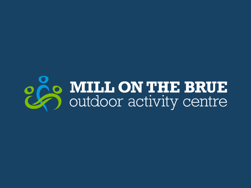 Old Blue and Green Eco-Activities Logo - Outdoor Activity Centre | Outdoor Education Centre | Mill on the Brue