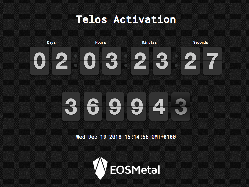 3 Black Blocks Logo - TELOS Mainnet Activation