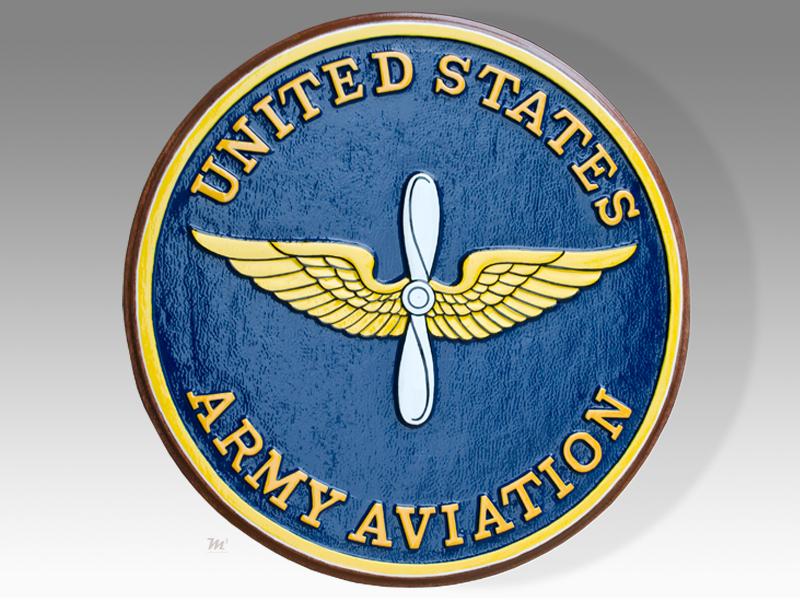 Military Aircraft Logo - United States Army Aviation Plaque Tail Shields & Flashes, Plaques