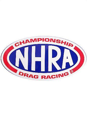 Three Oval Logo - NHRA DECAL OVAL LOGO THREE SIZES | Drag Racing Heaven
