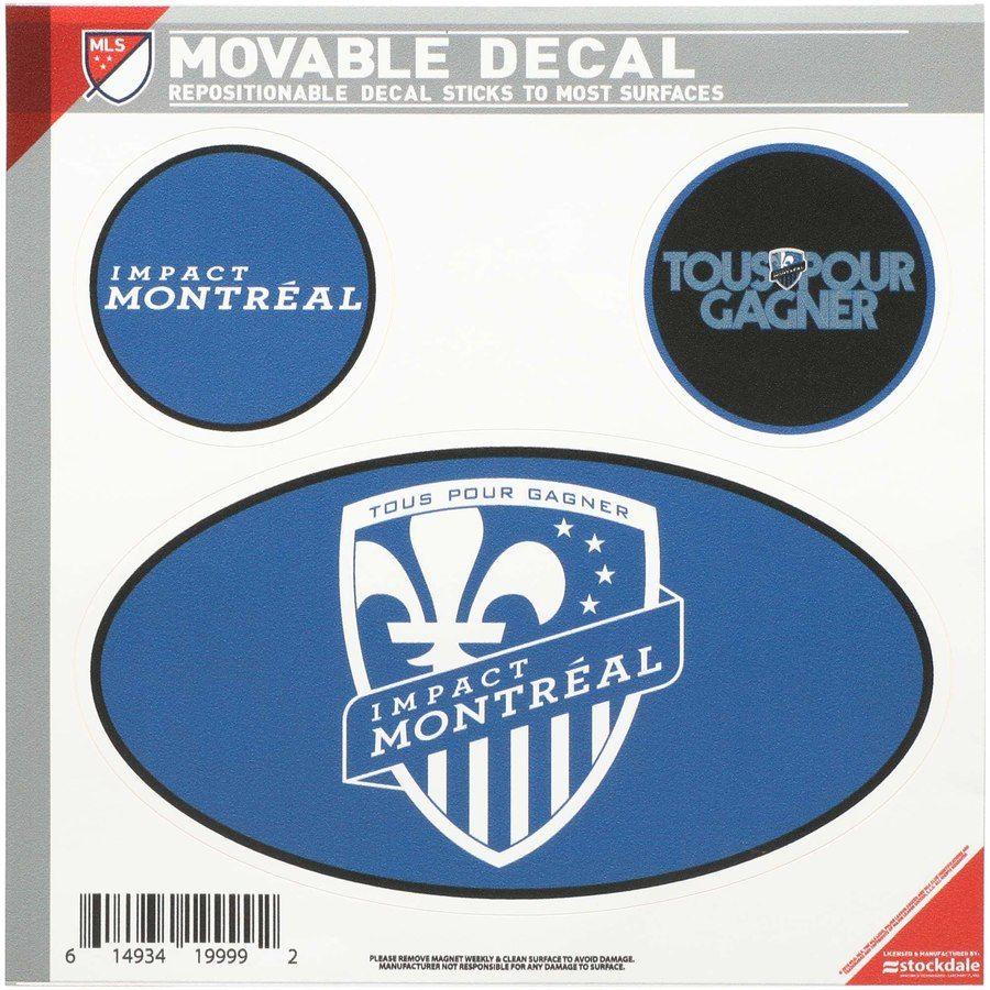 Three Oval Logo - Montreal Impact 3-Pack Oval Team Decals