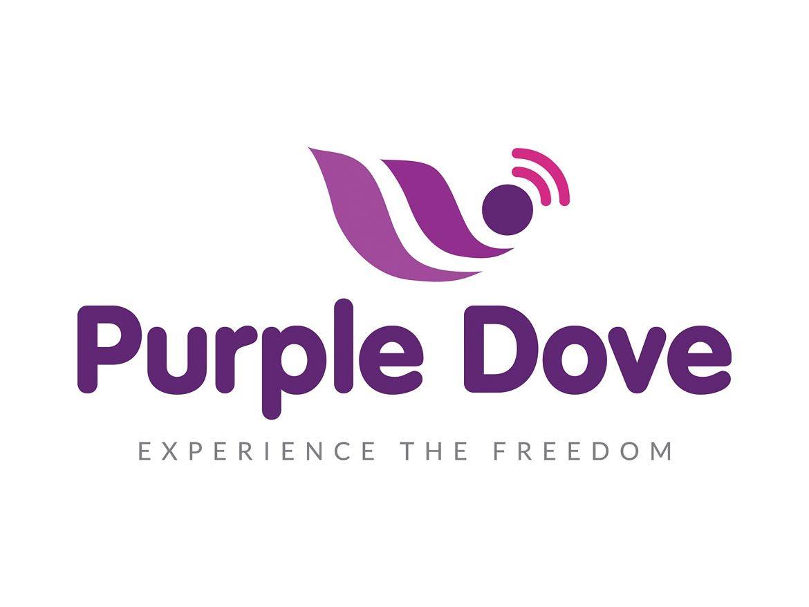Purple and Magenta Logo - Purple Dove Logo Design | Clinton Smith Design Consultants | London | UK