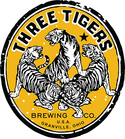 Three Oval Logo - Three Tigers Brewing Granville, Ohio, Cocktails, Music
