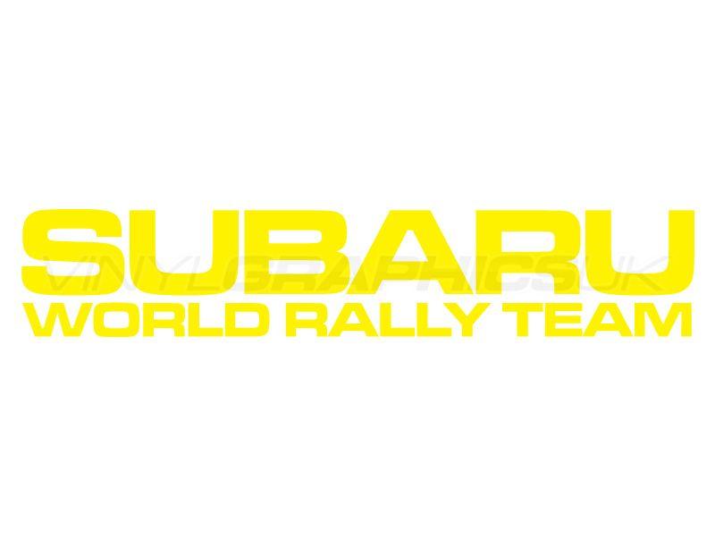 Subaru World Rally Team Logo - Product Page