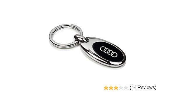 Three Oval Logo - Audi Logo Oval Key Chain, Official Licensed: Automotive