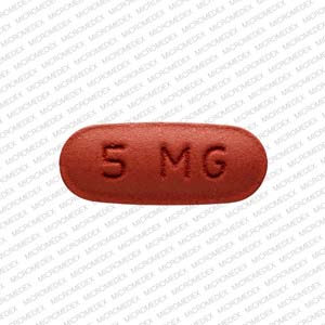 Pill Logo - Logo 5 MG Pill Images (Red / Capsule-shape)