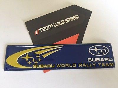 Subaru World Rally Team Logo - Subaru Impreza WRX STi World Rally Team Badge Forester Liberty