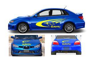 Subaru World Rally Team Logo - Subaru impreza wrx world rally team kit vinyl graphics logo decals ...