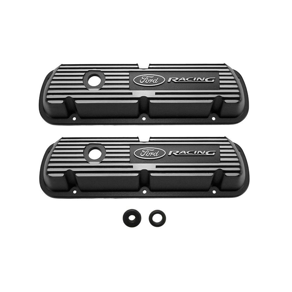 Ford Racing Valve Cover Logo - Ford Racing M 6582 A301R Valve Cover Black Satin With Ford Racing