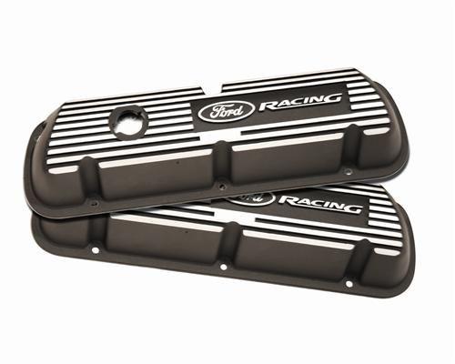 Ford Racing Valve Cover Logo - Ford Racing Mustang Valve Covers with Ford Racing Logo Black (79-85 ...