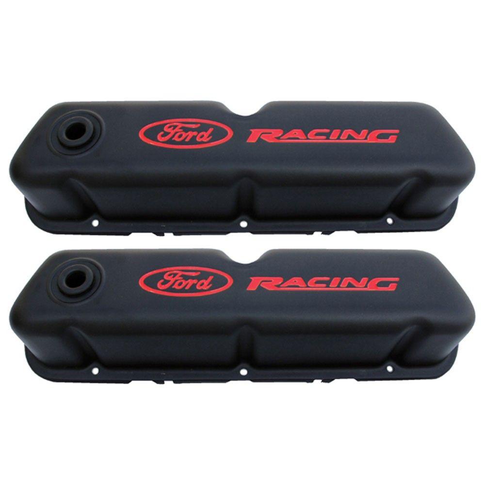 Ford Racing Valve Cover Logo - Ford Performance 302 072 Mustang Valve Cover Black With Red Ford