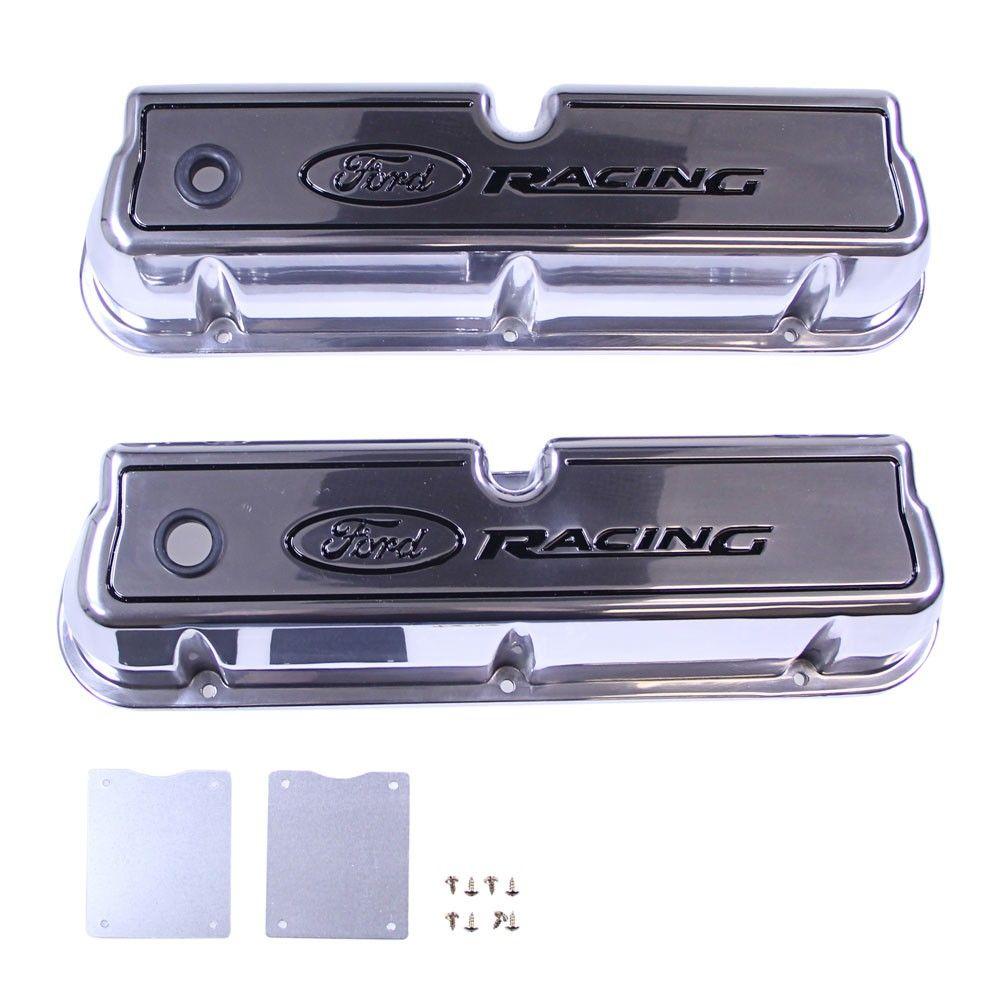 Ford Racing Valve Cover Logo - Ford Performance 302 001 Mustang Valve Cover Tall Polished With Ford