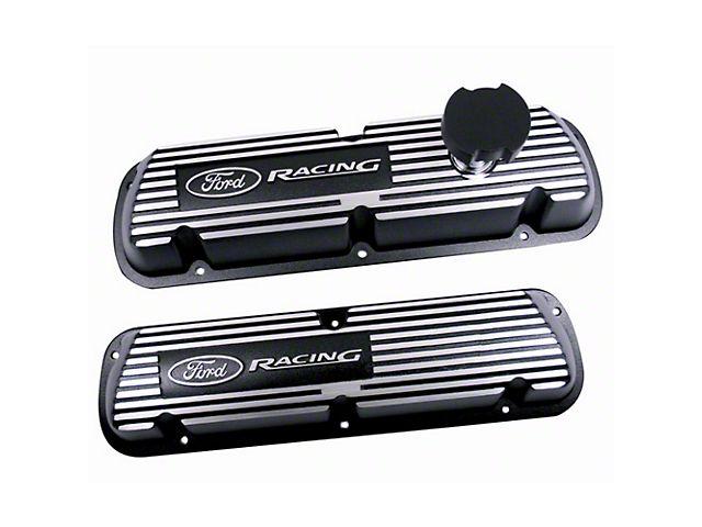 Ford Racing Valve Cover Logo - Ford Performance Mustang Black Valve Covers w/ Logo M-6000-J302R (86 ...